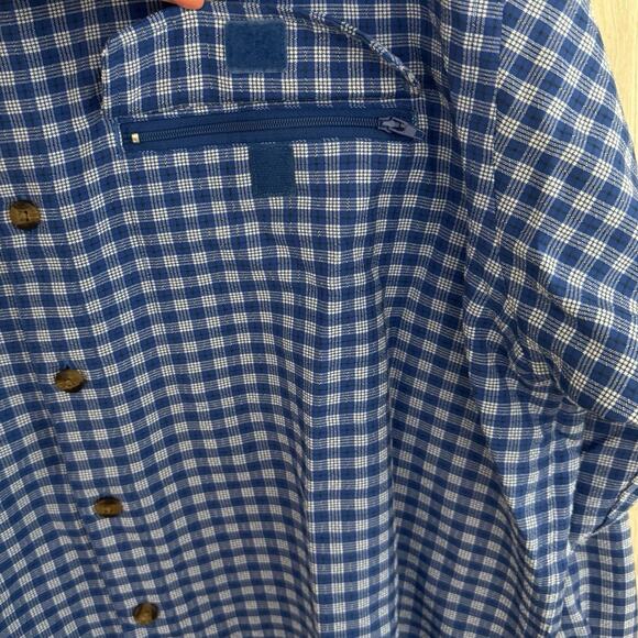 EXOFFICIO Buzz Off Insect Shield Shirt Men Large Plaid Vented Fishing Camping - Picture 5 of 16